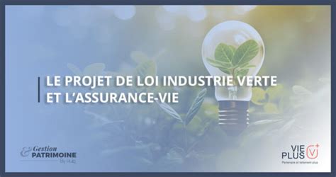 Le Projet De Loi Industrie Verte Et Lassurance Vie Ns Groupe