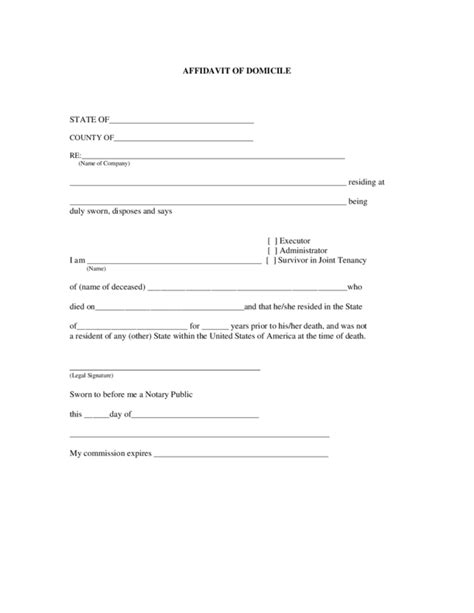 Gwinnett County Residency Affidavit Form