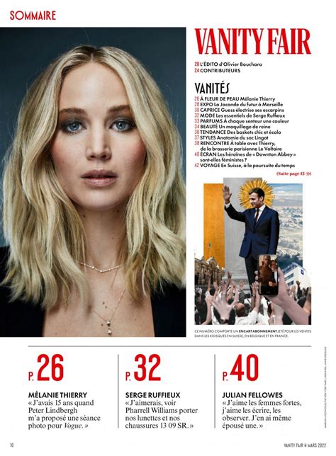 Jennifer Lawrence In Vanity Fair Magazine France March Hawtcelebs