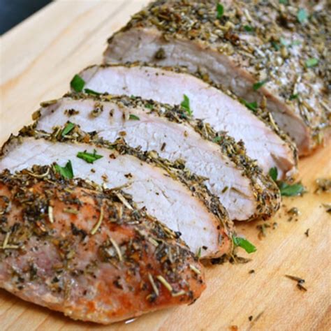 Herb Crusted Pork Tenderloin