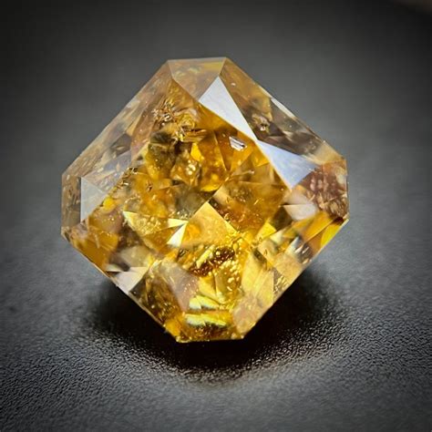 1 Pcs Diamond 1 50 Ct Radiant Fancy Brownish Orangy Catawiki