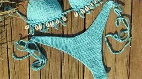 857 Tutorial De Bikini Tejido A Crochet