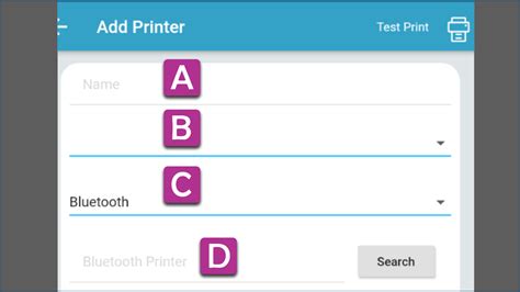 Bluetooth Printer Setup