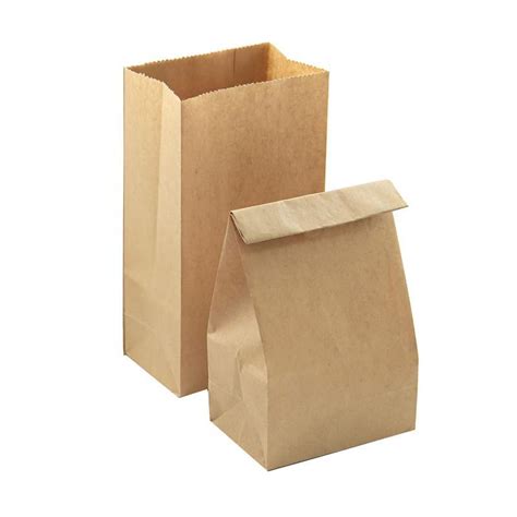 High Quality Eco Friendly Recyclable Brown Food Packaging Paper Bags