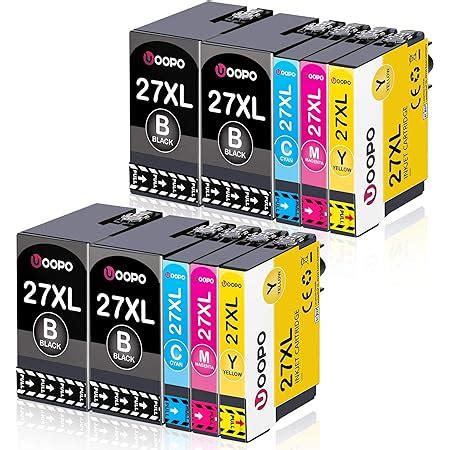 Q Image 27XL Ink Cartridges Multipack Replacement For Epson 27 27XL For