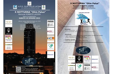 In Corsa Libera In Arrivo La X Notturna Olim Palus Opes Latina