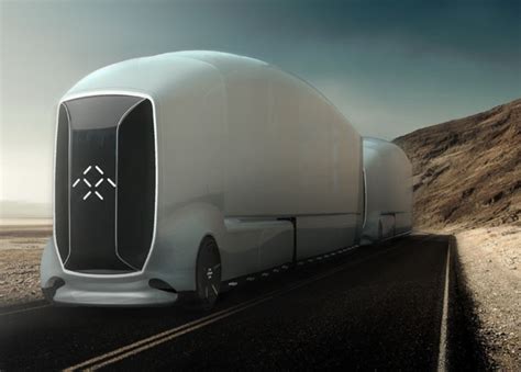 Futuristic Autonomous Semi Truck Concept Proposal for Faraday Future ...