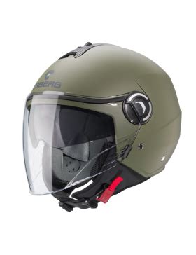 Caberg Riviera V X Jet Motorcycle Helmet Matt Military Green C Ha