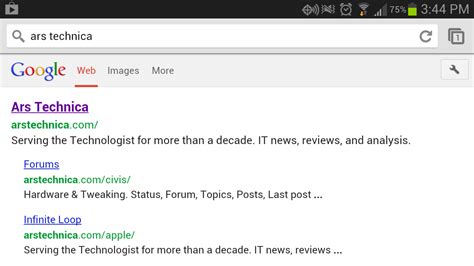 Chrome Beta For Android Update Adds Full Screen Browsing Ars Technica