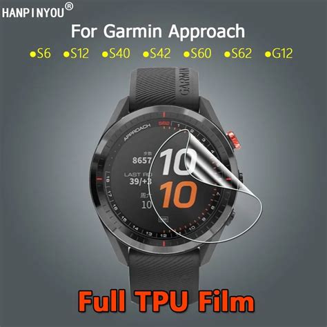 Garmin Approach G12 S6 S12 S42 S40 S60 S62 울트라 클리어 소프트 TPU 하이드로 겔 필름