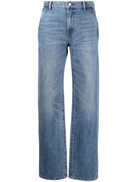 Alexander Wang High Waist Straight Leg Jeans Editorialist