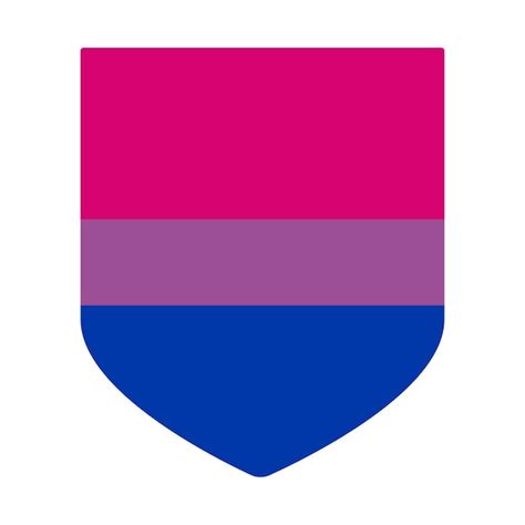 Premium Vector Bisexual Pride Flag In Shape