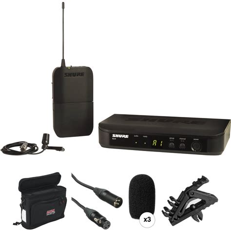 Shure BLX14 CVL Lavalier Wireless Microphone System And Basic