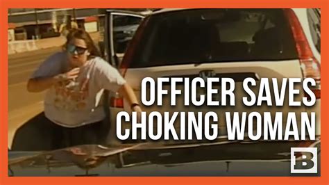 Texas Police Officer Saves Choking Driver On The Interstate Youtube