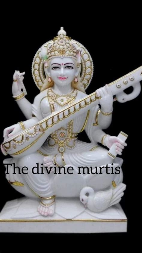 White Marble Saraswati Statue At Rs 25000 Marble Saraswati Statue In