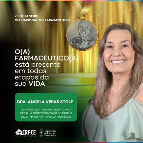 Dra Ngela Veras Stolp Homenageada A Medalha Professor Oswaldo