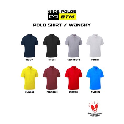 Jual BAJU BERKERAH WANGKY KAOS LACOS BERKERAH POLO SHIRT CVC