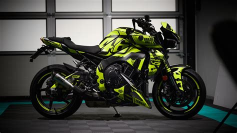 YAMAHA MT 10 GRAZIE VALE Dekor NEONGELB 4moto Bikedekore