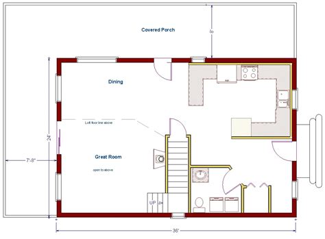 24x36 2 Story House Plans