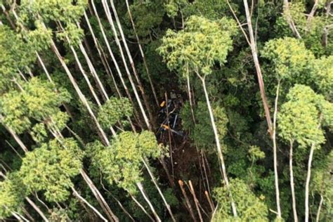 Helicóptero desaparecido é encontrado em região de mata após 12 dias de