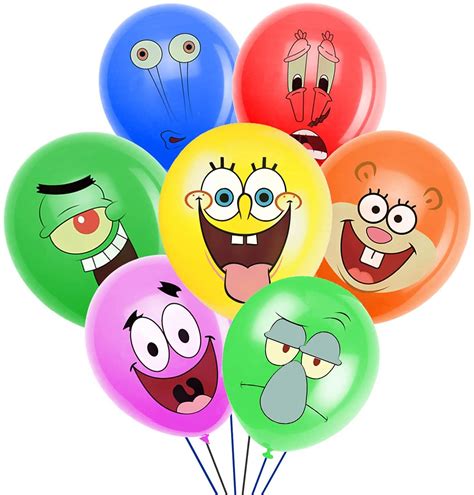 Buy Spongebob Theme Party Balloons Spongebob Patrick Sandy Cheeks Mr