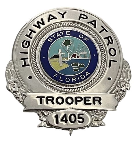 Florida Highway Patrol Trooper Police Badge