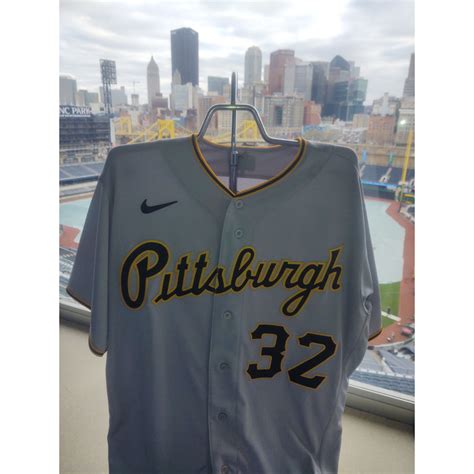 Team Issued Road Grey Yoshi Tsutsugo Jersey Pittsburgh Pirates