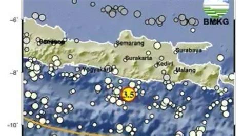 Bmkg Gempa Terkini Getarkan Barat Daya Pacitan Jawa Timur Cek