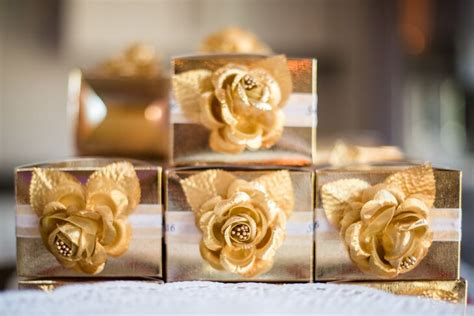 Gold Box Wedding Favors