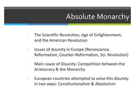 Ppt Absolute Monarchy Powerpoint Presentation Free Download Id 9495070