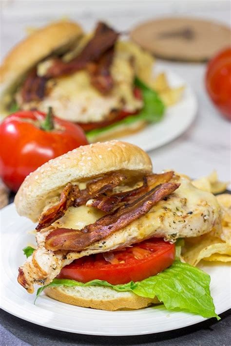 Bacon And Cheese Grilled Chicken Sandwiches Fire Up The Grill