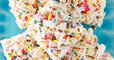 Funfetti Marshmallow Popcorn Treats Punchfork