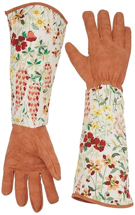 Leather Rose Pruning Gardening Gloves Thorn Proof Puncture Resistant Garden Work Gloves Gauntlet