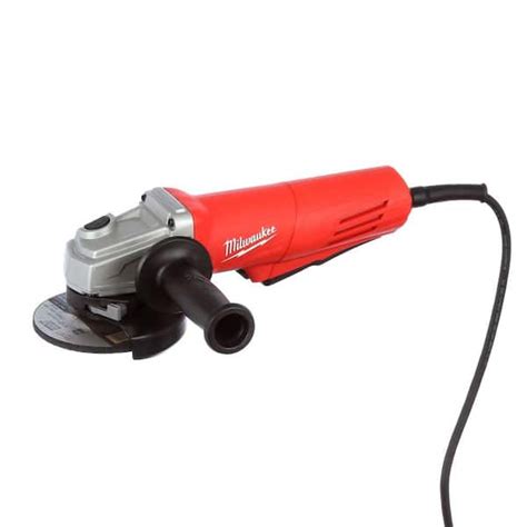 Milwaukee 11 Amp Corded 4 1 2 In Angle Grinder With Paddle And Lock On Switch 6146 30 The