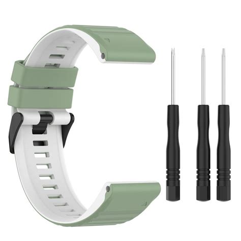 Garmin Fenix Pro Dual Color Klockarmband Gr N Och Vit Teknikdelar Se