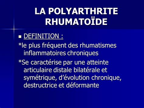 LA POLYARTHRITE RHUMATOÏDE RHUMATOLOGIE PDF ETUDE AZ