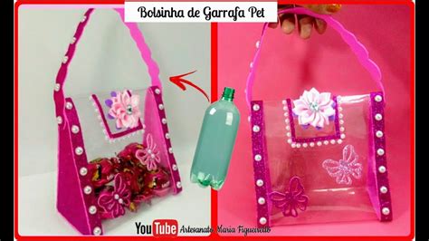 DIY Bolsinha De GARRAFA PET YouTube