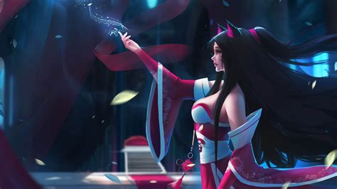 2560x1440 Ahri League Of Legends Fan Art 4k 1440p Resolution Hd 4k Wallpapers Images