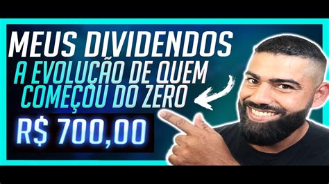 A importância de investir todos os meses evolução de dividendos YouTube