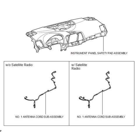 Toyota Venza Components Radio Antenna Cord Service Manual