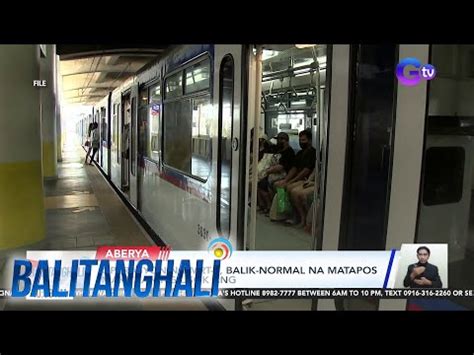 Operasyon Ng Mrt Balik Normal Na Matapos Makitaan Ng Usok Ang Isang