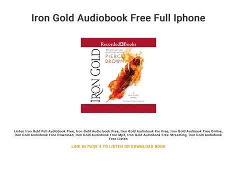 Iron Gold Audiobook Free Full Iphone By Bredafiorella Issuu