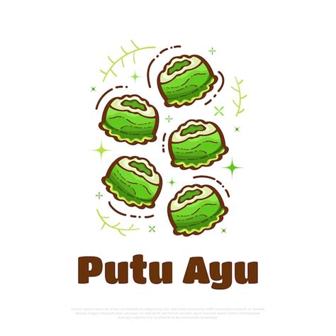 Premium Vector Illustration Of Kue Putu Ayu Indonesian Traditional