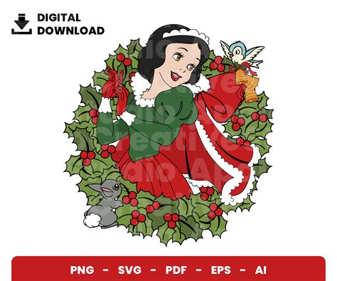 Bundle Layered Svg Christmas Wreath Snow White Svg Christm Inspire