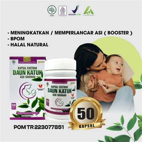 Jual Kapsul Ekstrak Daun Katuk Asi Booster Pelancar Asi Menambah Volume