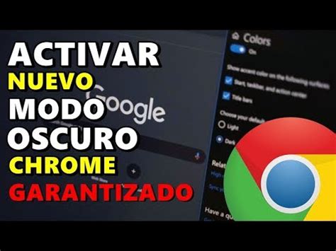 COMO ACTIVAR EL NUEVO MODO OSCURO GOOGLE CHROME YouTube