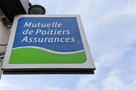 Mutuelle De Poitiers Assurances Logo And Text Sign Front Of Agency