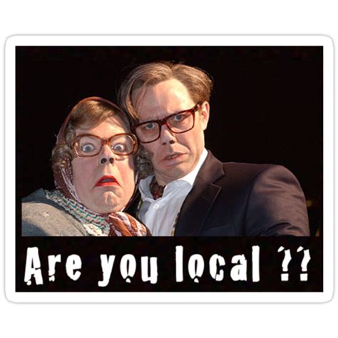 "Are you local ??" Stickers by Ommik | Redbubble