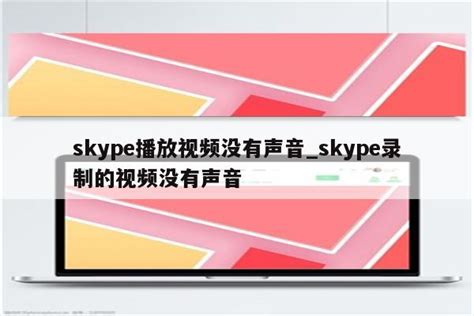 Skype播放视频没有声音skype录制的视频没有声音 Skype相关 Appid共享网