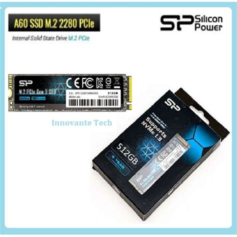 Jual Silicon Power SSD A60 512GB M 2 NVME PCIE Gen 3x4 Solid State